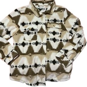 O'Neill Geometric Patterned Shirt in Tan and Black